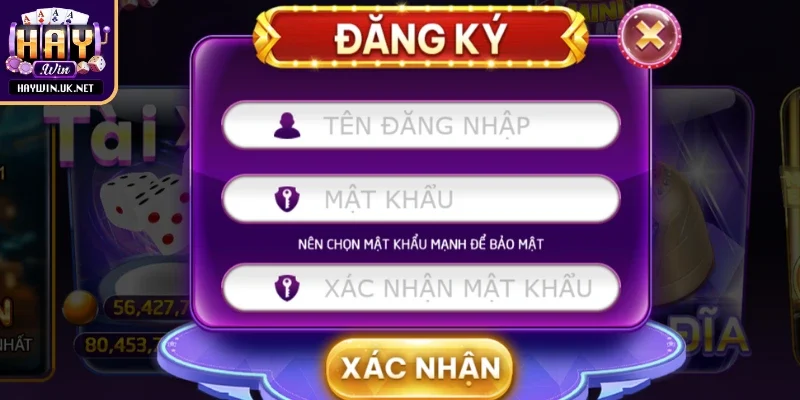 Điền tên tài khoản giúp khởi tạo nhanh và chính xác