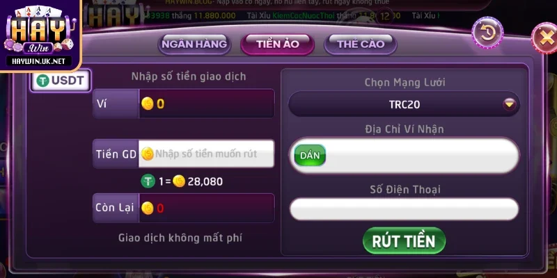 Giao dịch qua tiền ảo