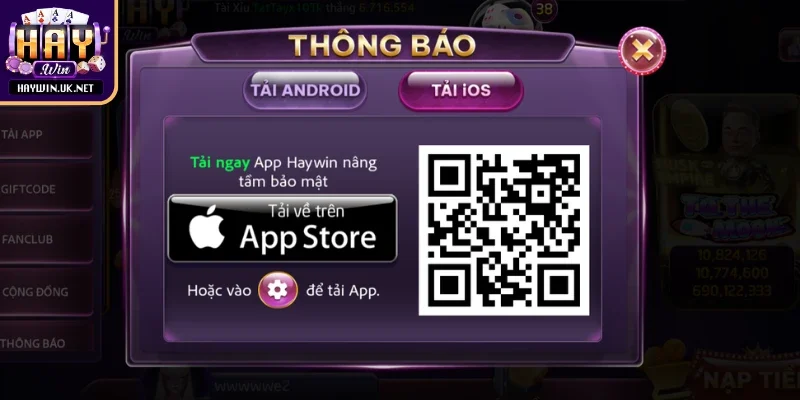 Truy cập trang web Haywin