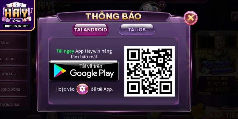 Ưu điểm khi hội viên tiến hành tải app Haywin